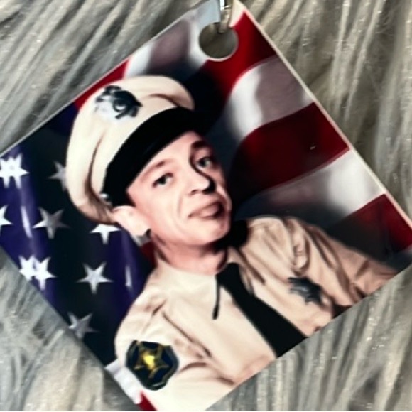 Barney Fife Andy Griffith Key Ring Chain New Metal Key Fob Vintage Photo Art - Picture 7 of 7